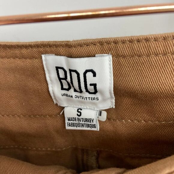 BDG Urban Outfitters brown buttoned cloth elastic waist short womens small - Picture 2 of 7